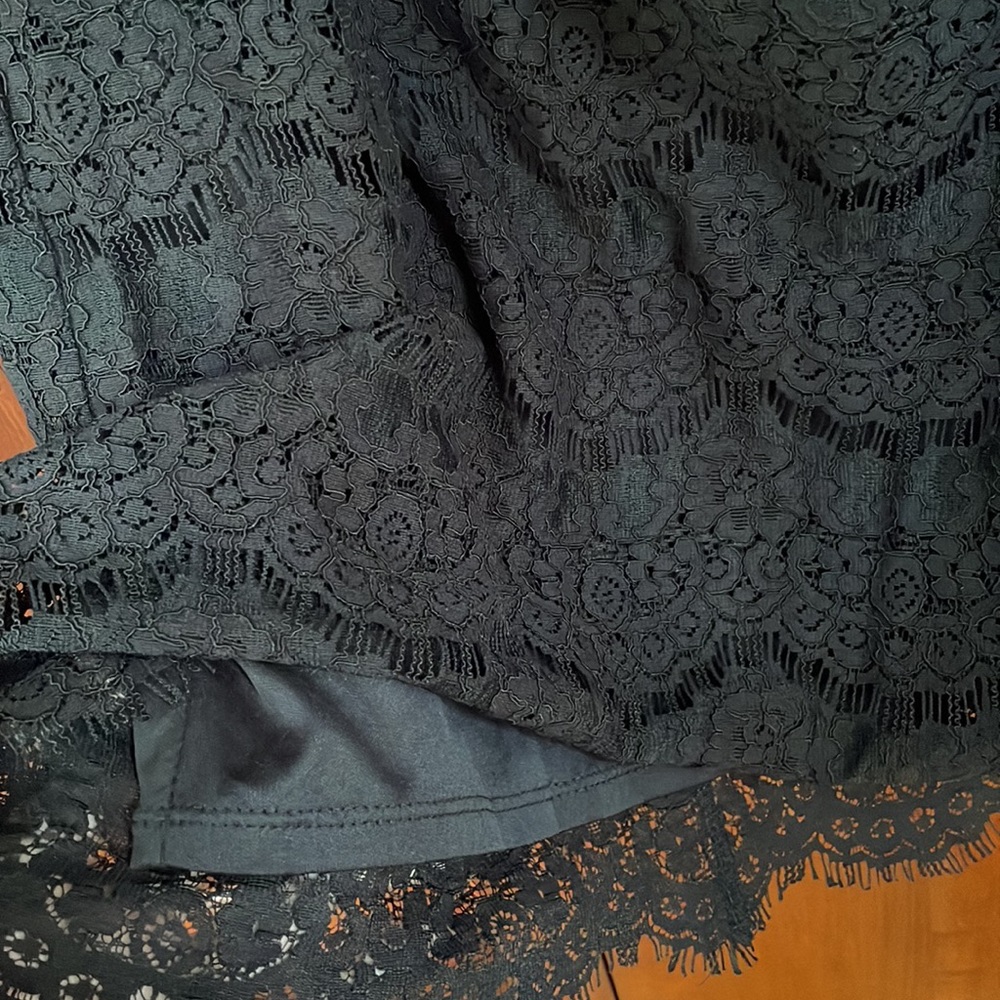 NWOT Love Fire Black Lace Off the Shoulder Dress - Picture 8 of 15